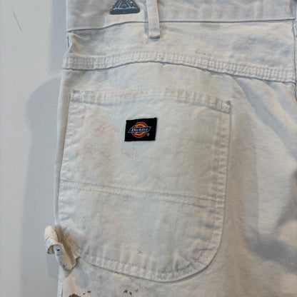 00's Dickies ディッキーズ Sherwin Williams 企業ロゴ ペインター ワークパンツ 白 (38×32)/B3943P-SO