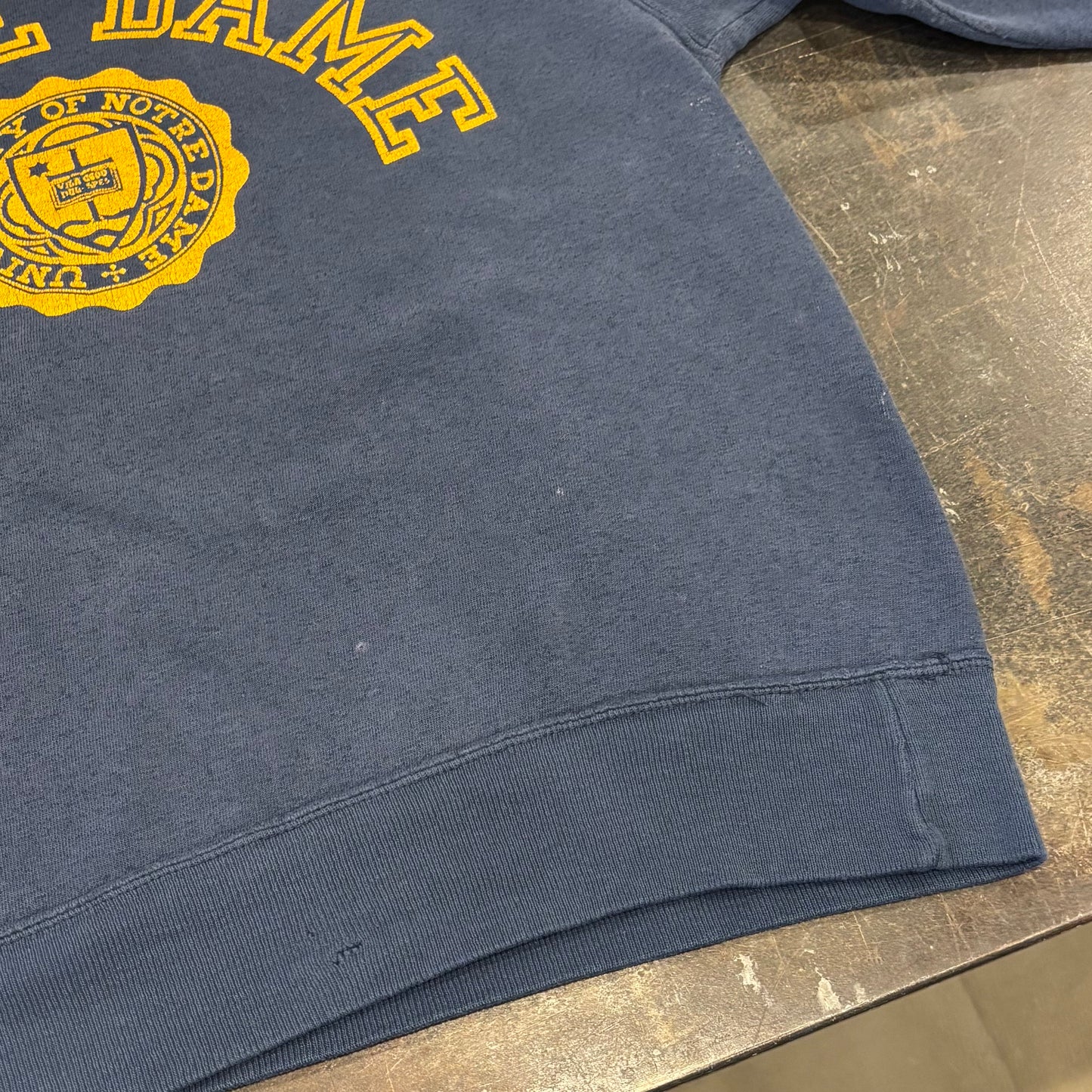 90's Champion チャンピオン NOTRE DAME ノートルダム大学 カレッジスウェット ネイビー (L) /A2028S-SO