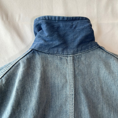 60's Sears シアーズ バットダイデニムカバーオール 裏地無し (40)/C1628J-SO