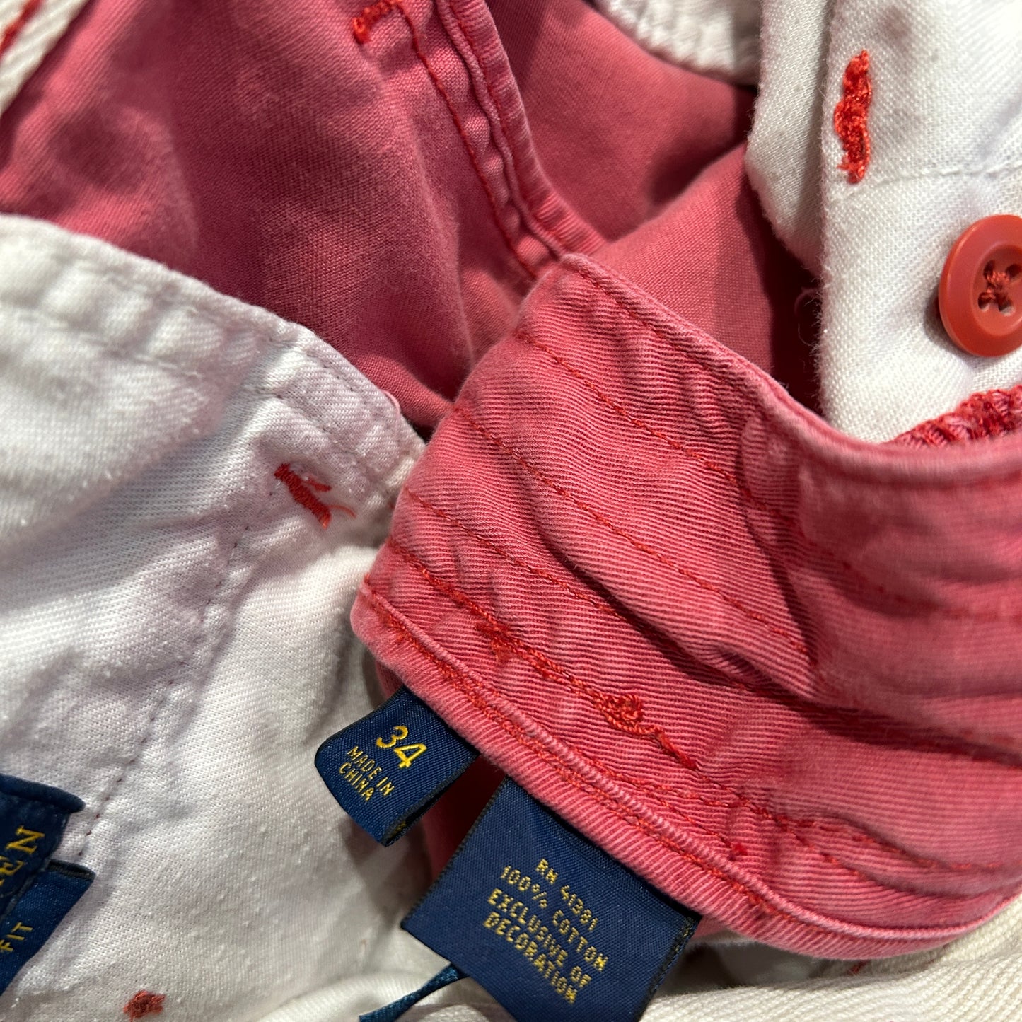POLO RALPH LAUREN ラルフローレン チノ ショートパンツ ピンク (w34)/C0902P-SO