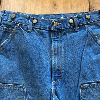 00's Carhartt カーハート デニム ダブルニーパンツ サスペンダーボタン B07 DNM(33×32)/B2759P-SO