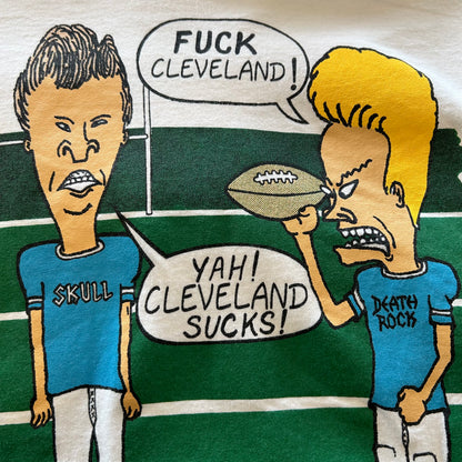 90's BEAVIS AND BUTT-HEAD ビーバス＆バットヘッド ロンT 白(サイズ不明)/B0920T-SO