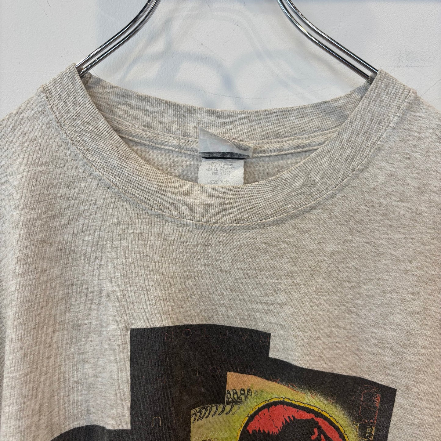 90's THE LOST WORLD JURASSIC PARK ジュラシックパーク オリジナル プロモーションTシャツ  グレー系(XL)/B3945T-SO