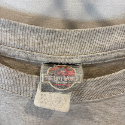 90's THE LOST WORLD JURASSIC PARK ジュラシックパーク オリジナル プロモーションTシャツ  グレー系(XL)/B3945T-SO