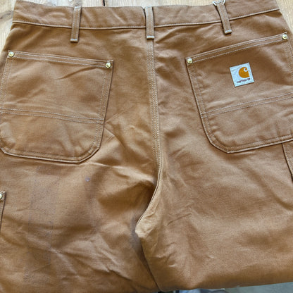 00's Carhartt ダブルニー ワークパンツ B01 BRN Made in USA(36×32)/A8301P-SO