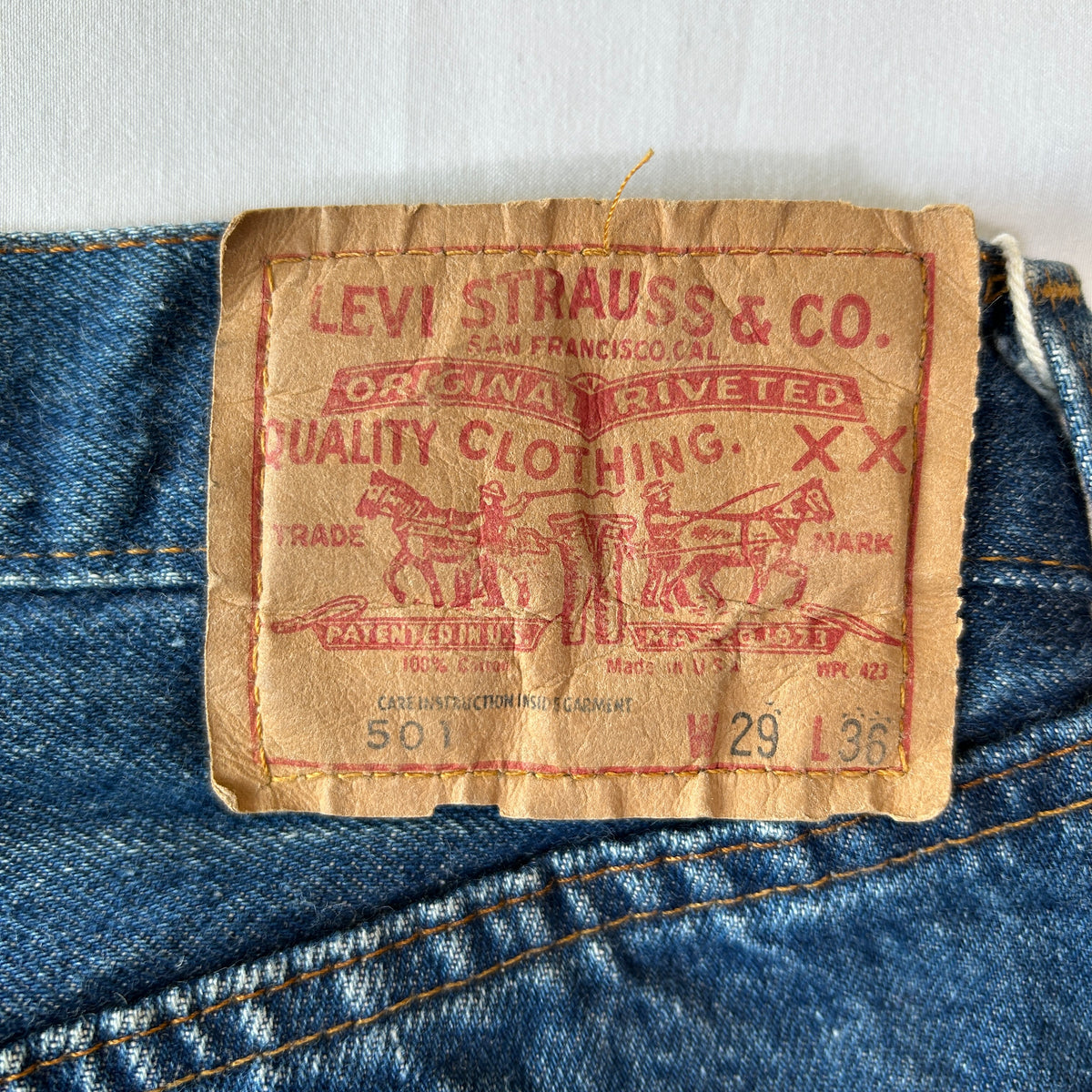 80's Levi's 501 赤耳 デニムパンツ 濃紺(W29L36)/C1686P-SO