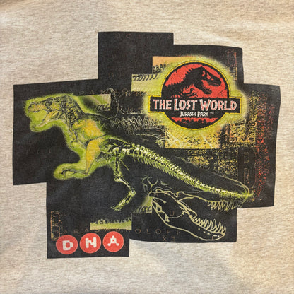90's THE LOST WORLD JURASSIC PARK ジュラシックパーク オリジナル プロモーションTシャツ  グレー系(XL)/B3945T-SO