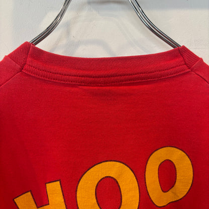 90's FRUIT OF THE LOOM Disney On Ice キャラクターTシャツ 赤(XL)/B3946T-SO