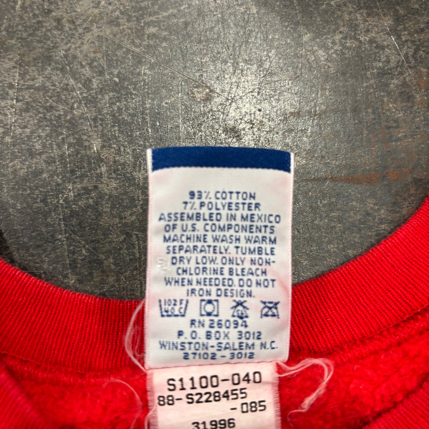 90's Champion チャンピオン TUSKEGEE UNIVERSITY カレッジスウェット 赤 (L) /B1592S-SO