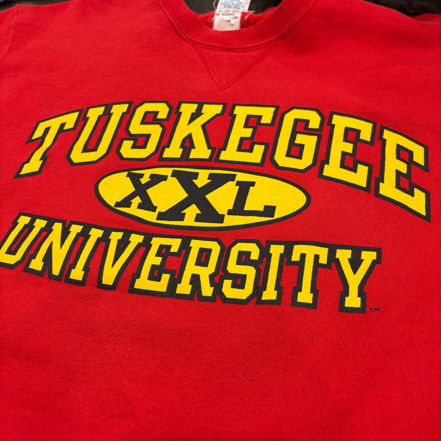 90's Champion チャンピオン TUSKEGEE UNIVERSITY カレッジスウェット 赤 (L) /B1592S-SO