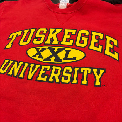 90's Champion チャンピオン TUSKEGEE UNIVERSITY カレッジスウェット 赤 (L) /B1592S-SO