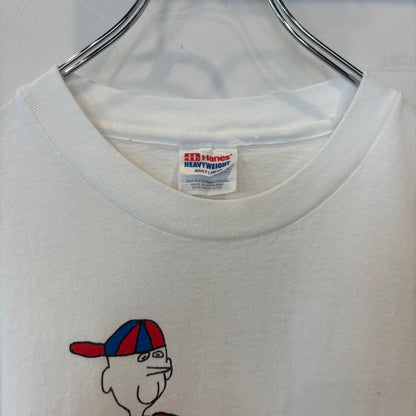 90's Hanes Heavy Weight Kroger "Showcace of Dogs" アドバタイジングTシャツ 白(L)/B3947T-SO