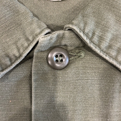 70's US ARMY ユーティリティーシャツ OG 107 ミリタリー カーキ (L)/A7732SH-SO
