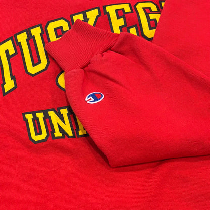 90's Champion チャンピオン TUSKEGEE UNIVERSITY カレッジスウェット 赤 (L) /B1592S-SO