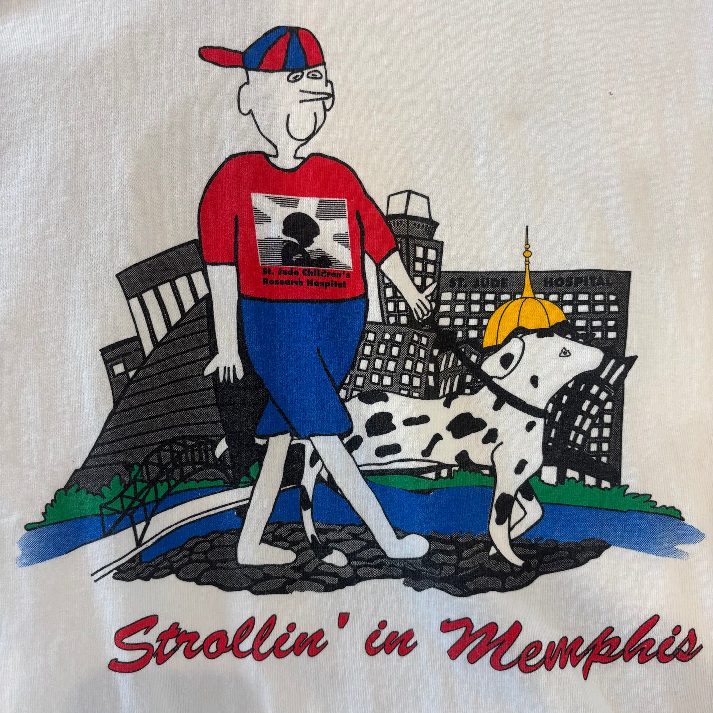 90's Hanes Heavy Weight Kroger "Showcace of Dogs" アドバタイジングTシャツ 白(L)/B3947T-SO