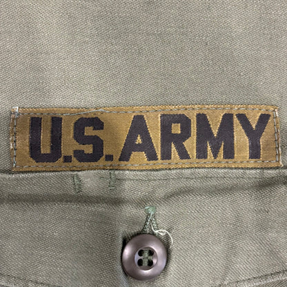 70's US ARMY ユーティリティーシャツ OG 107 ミリタリー カーキ (L)/A4963SH-SO