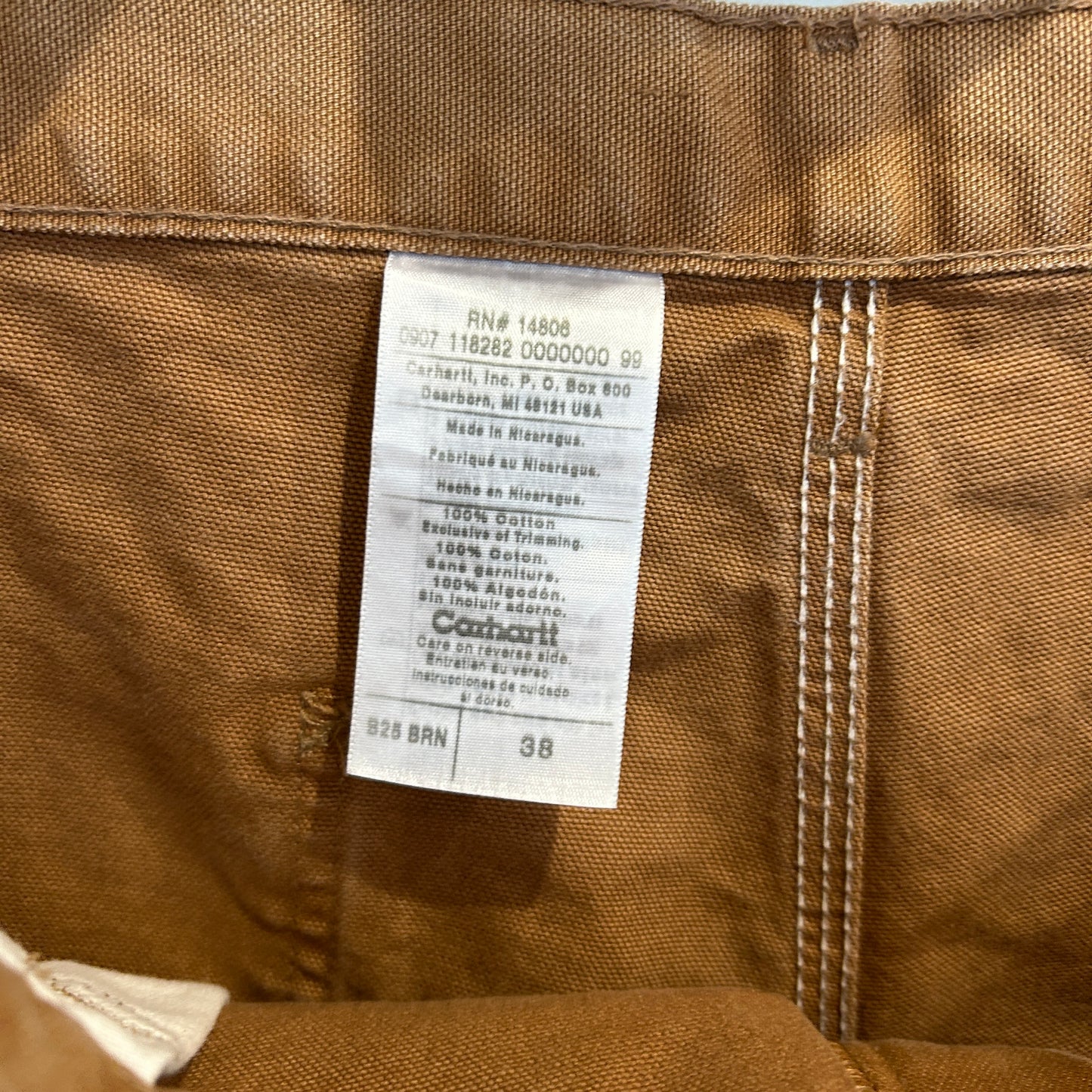 00's Carhartt カーハート ペインターショートパンツ B25 BRN (w38)/B3675p=SO