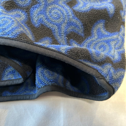 90's Patagonia パタゴニア "Zen Turtle" ゼンタートル スナップT フリースプルオーバー 青黒(M)/A9734F-SO