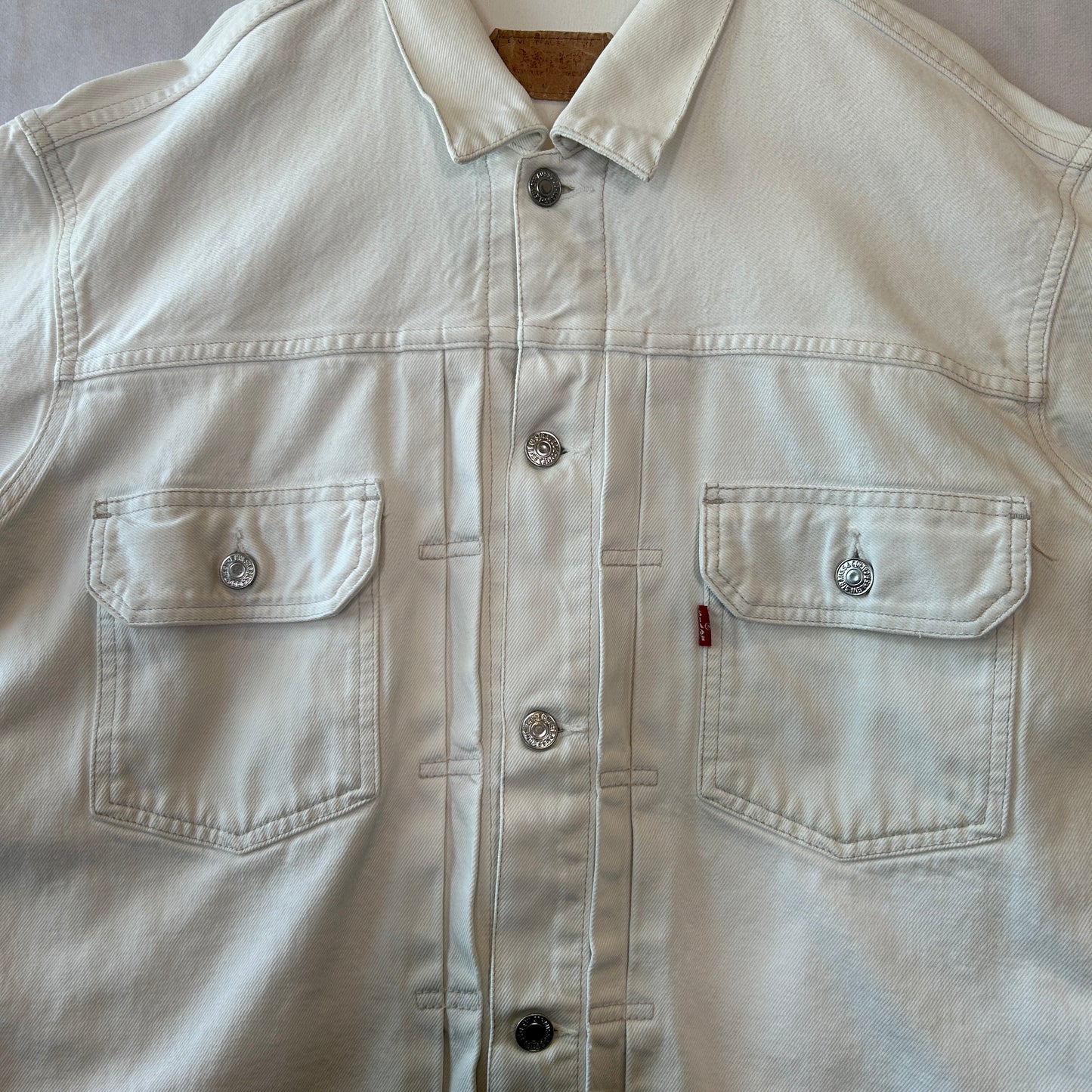90's Euro Levi's リーバイス 70502-02 2ndタイプ トラッカージャケット イタリア製 ホワイト(L)/A7538J-SO