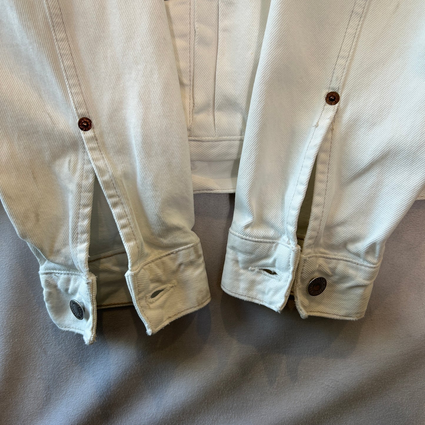 90's Euro Levi's リーバイス 70502-02 2ndタイプ トラッカージャケット イタリア製 ホワイト(L)/A7538J-SO