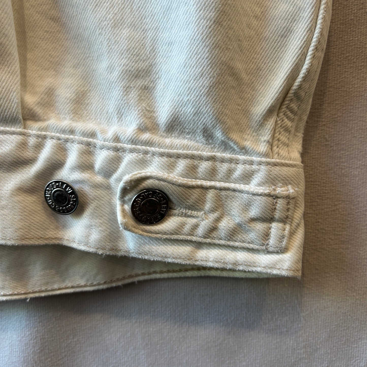 90's Euro Levi's リーバイス 70502-02 2ndタイプ トラッカージャケット イタリア製 ホワイト(L)/A7538J-SO