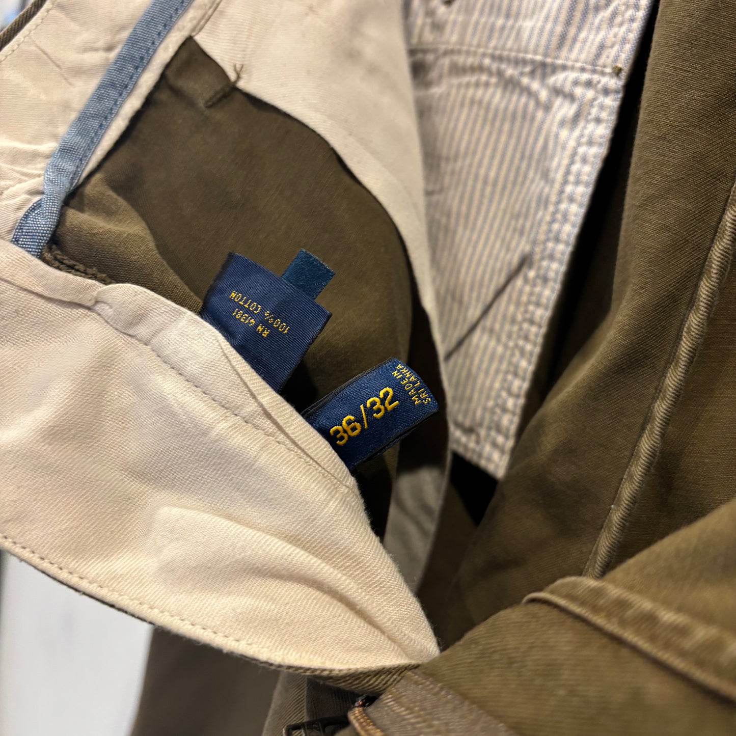 00's Polo Ralph Lauren ラルフローレン Classic Fit ポロチノ パンツ ブラウン (36×32)/A9065P-SO