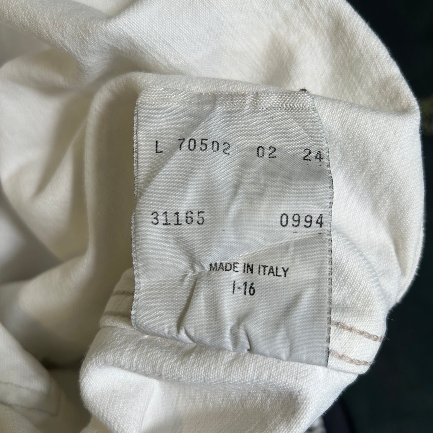 90's Euro Levi's リーバイス 70502-02 2ndタイプ トラッカージャケット イタリア製 ホワイト(L)/A7538J-SO