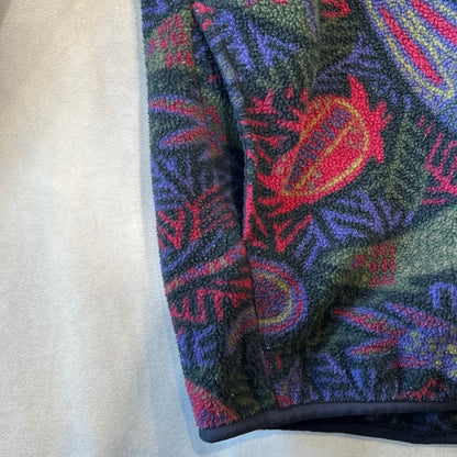 90's Patagonia パタゴニア Deep Sea 深海生物 総柄スナップT フリースプルオーバー (M)/A9753F-SO
