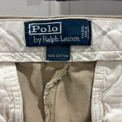 00's Polo by Ralph Lauren ラルフローレン テニス柄 ポロチノ パンツ ベージュ (32×32)/A9582P-SO