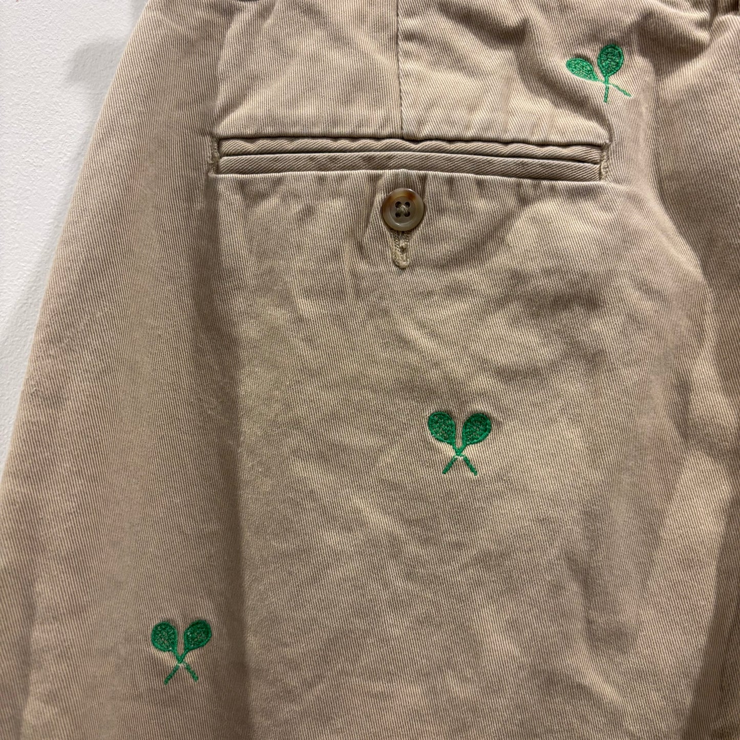 00's Polo by Ralph Lauren ラルフローレン テニス柄 ポロチノ パンツ ベージュ (32×32)/A9582P-SO