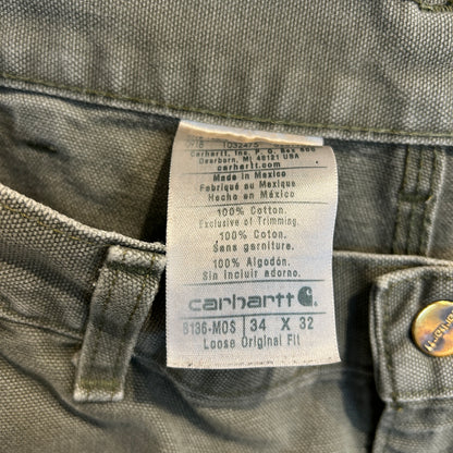2018 Carhartt カーハート ダブルニーパンツ B136-MOS (34×32)/C1670P-SO