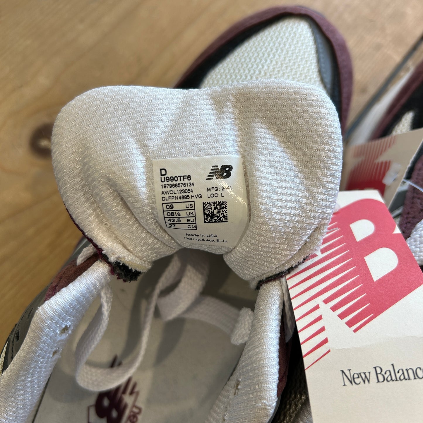 New Balance U990TF6 V6 スニーカー ニューバランス Made in USA US 9(27cm)/A8254AC-SO