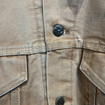 90's Carhartt カーハート ダック トラッカージャケット ベージュ (サイズ不明)/C1671J-SO