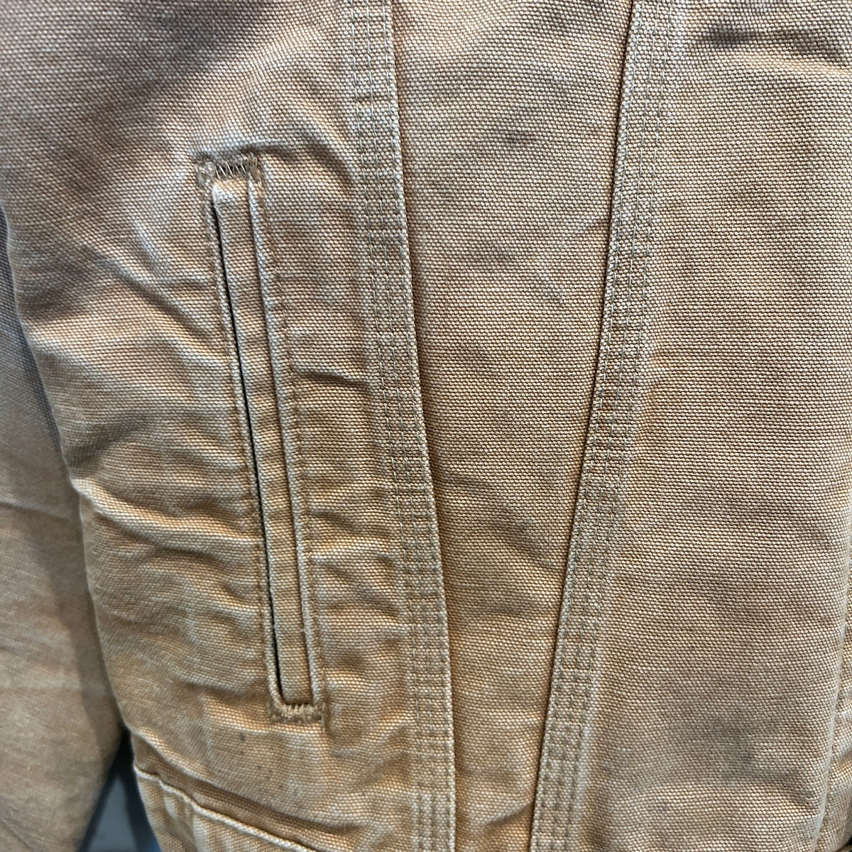 90's Carhartt カーハート ダック トラッカージャケット ベージュ (サイズ不明)/C1671J-SO
