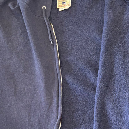 00's Lee IBM 企業 スウェット ジップフーディー ネイビー (XL) /A8522S-SO