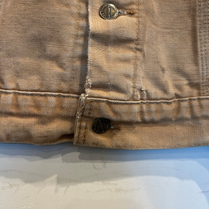 90's Carhartt カーハート ダック トラッカージャケット ベージュ (サイズ不明)/C1671J-SO