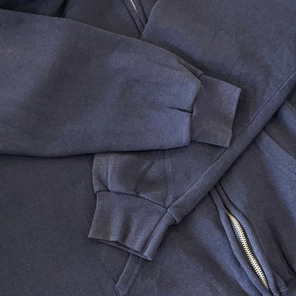 00's Lee IBM 企業 スウェット ジップフーディー ネイビー (XL) /A8522S-SO