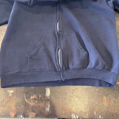 00's Lee IBM 企業 スウェット ジップフーディー ネイビー (XL) /A8522S-SO