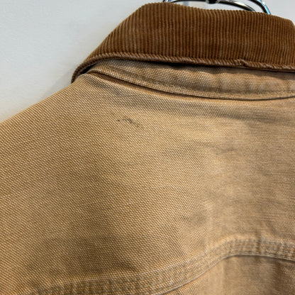 90's Carhartt カーハート ダック トラッカージャケット ベージュ (サイズ不明)/C1671J-SO