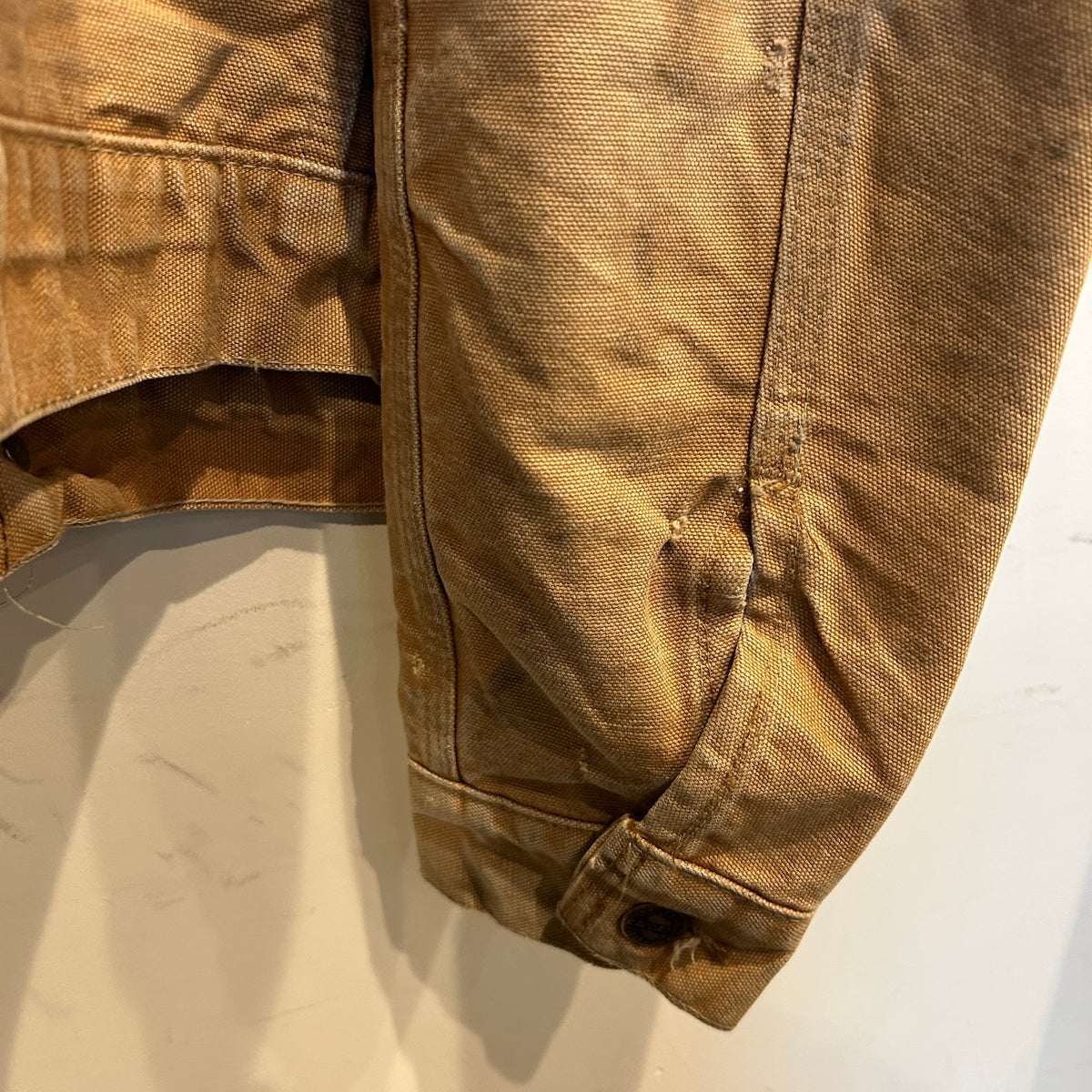 90's Carhartt カーハート ダック トラッカージャケット ベージュ (サイズ不明)/C1671J-SO