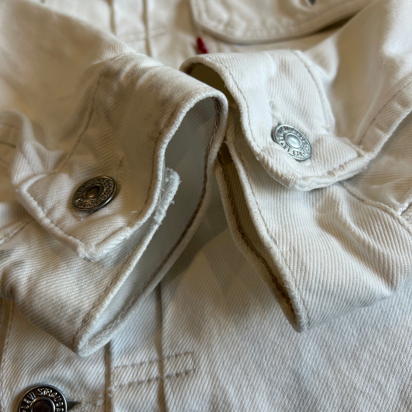 90's Euro Levi's リーバイス 70502-02 2ndタイプ トラッカージャケット イタリア製 ホワイト(L)/A7538J-SO