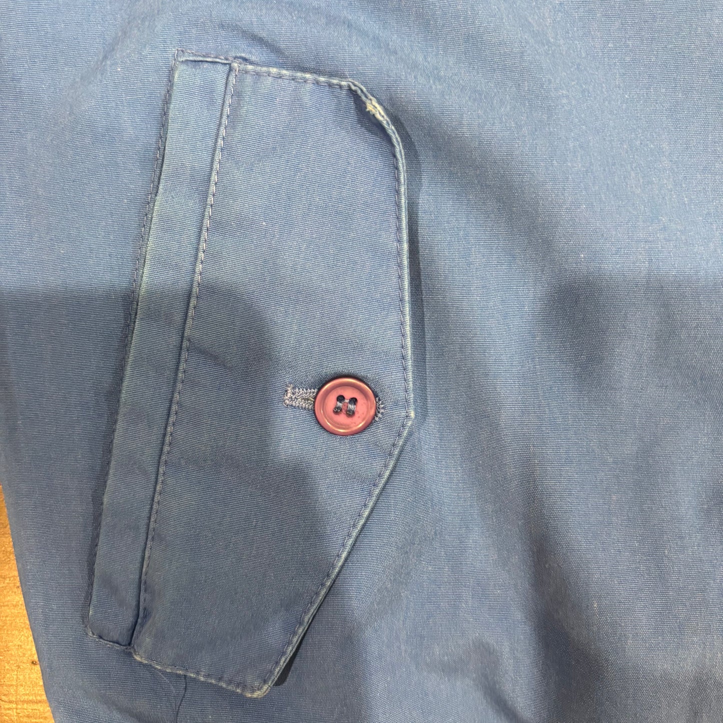 00's Izod Lacoste スウィングトップ 裏地チェック 青 (サイズ不明)/B2281O-SO
