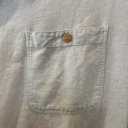 90's Patagonia パタゴニア リネン コットン シャツ アイボリー (L) B3683SH-SO