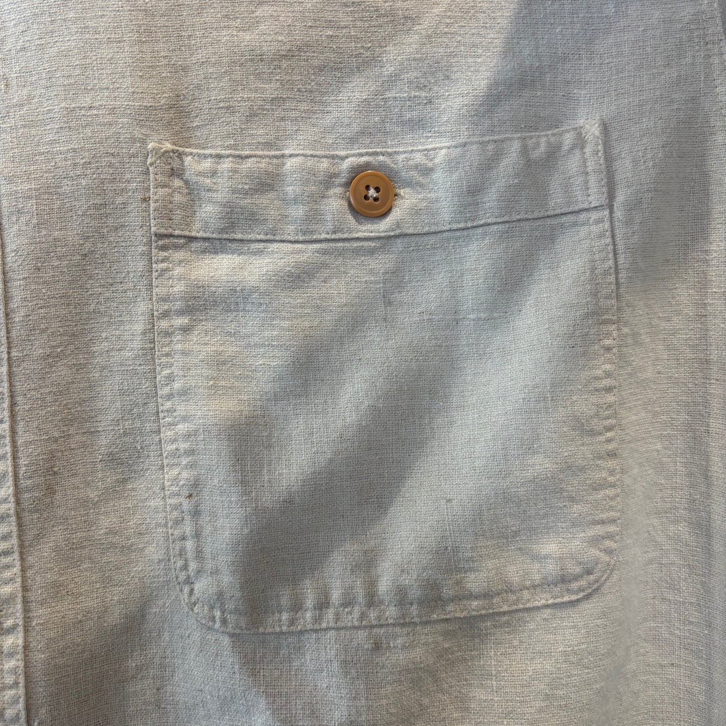 90's Patagonia パタゴニア リネン コットン シャツ アイボリー (L) B3683SH-SO
