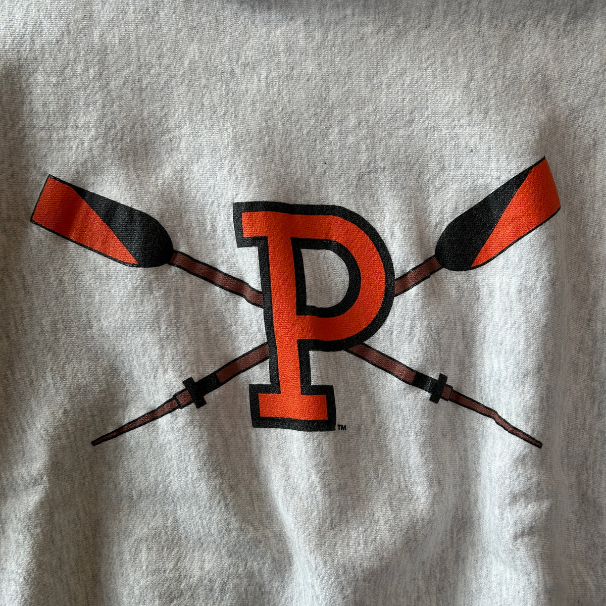 90's Rugged Sweat Princeton Crew プリンストン カレッジスウェット リバースウィーブタイプ グレー(L)/C1669S-SO