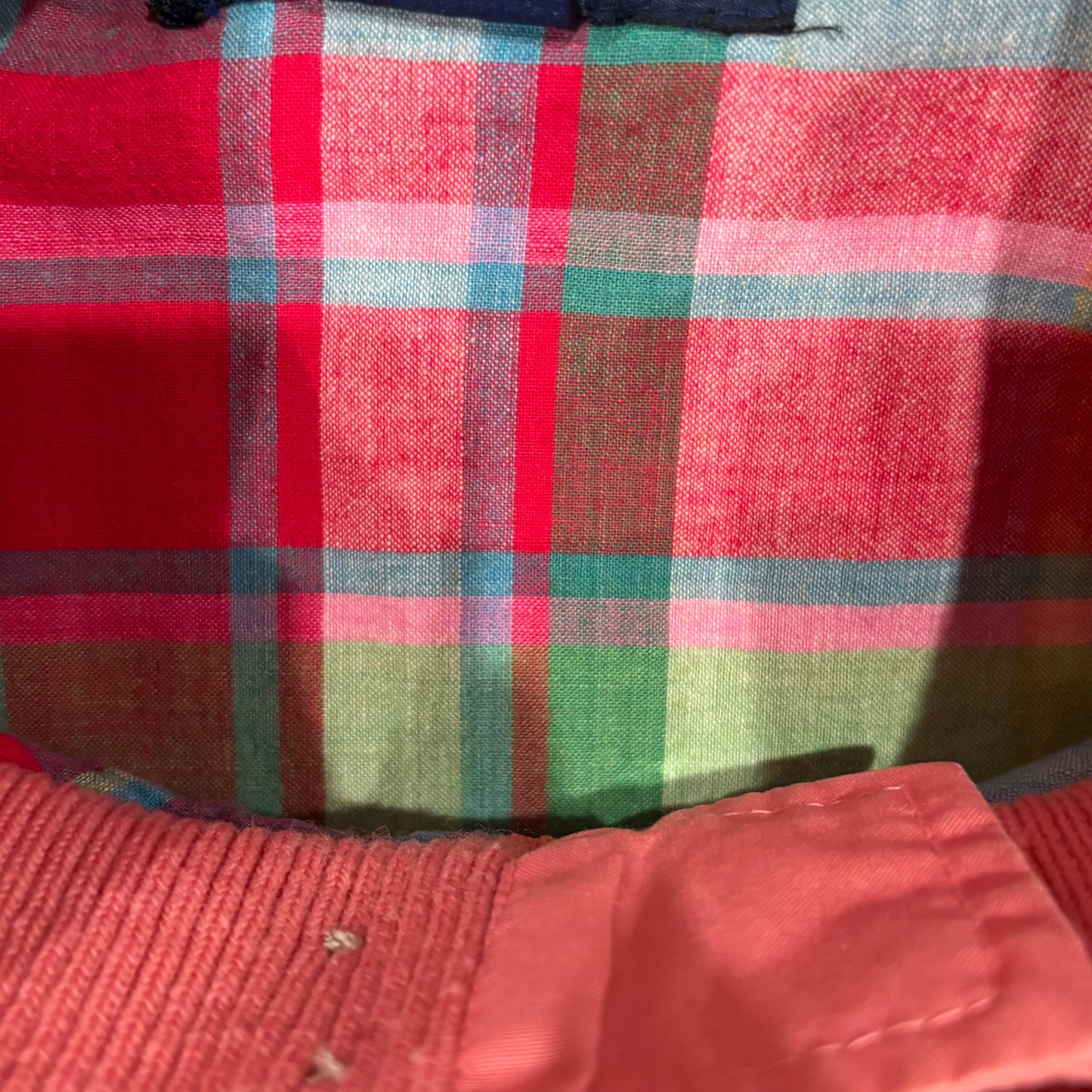 00's Polo Ralph Lauren スウィングトップ 裏地チェック ピンク (L)/B1796O-SO