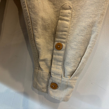 90's Patagonia パタゴニア リネン コットン シャツ アイボリー (L) B3683SH-SO