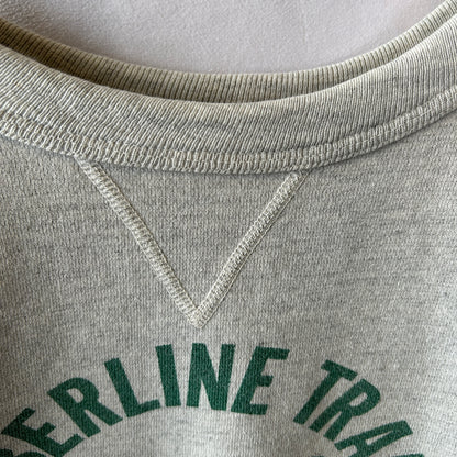 50's Huskee Mills 前V 染み込みプリントスウェット グレー(M)/A1786S-SO