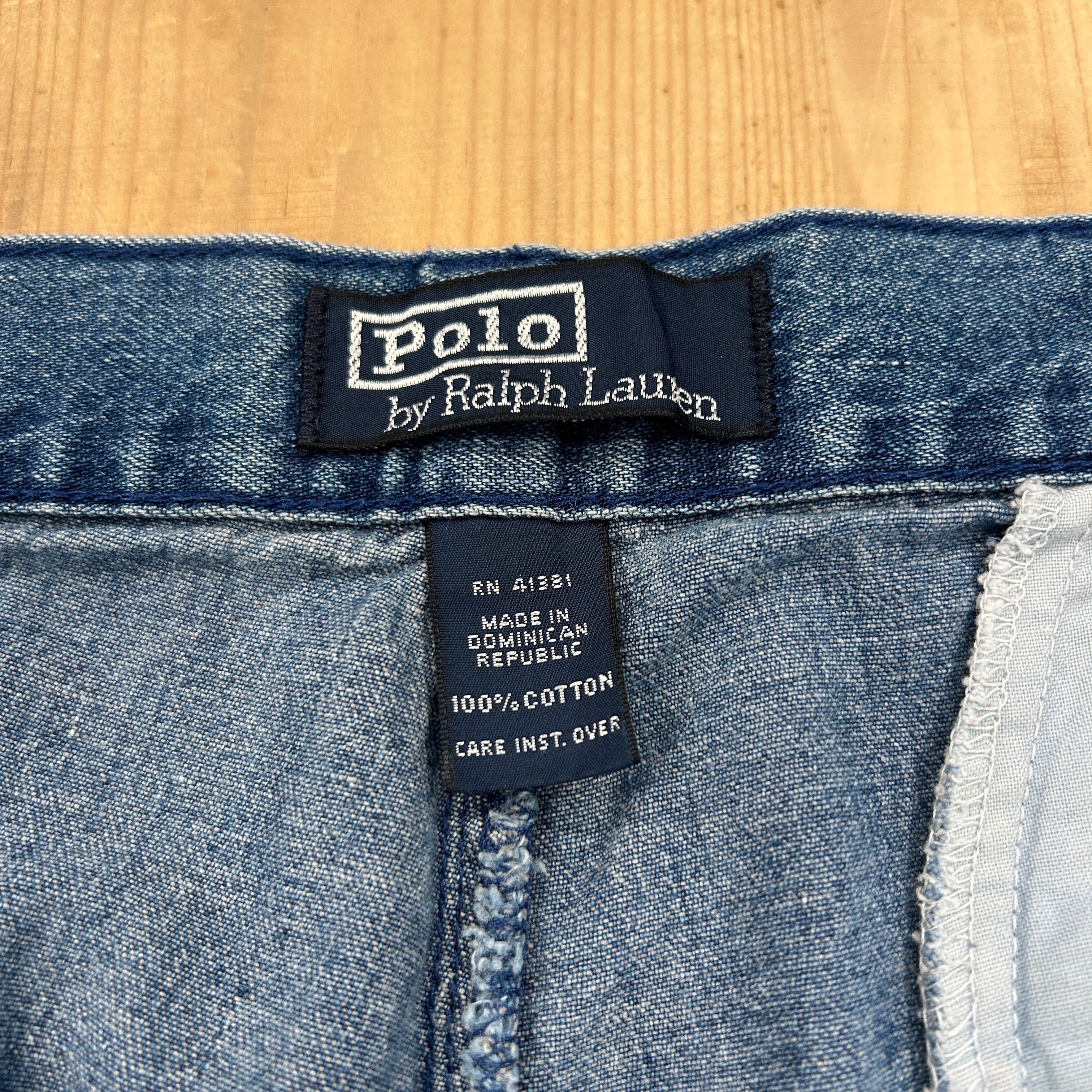 新品 POLO RALPH LAUREN ラルフローレン デニム ブルー 00's Polo Ralph Lauren denim pants ポロ ラルフローレン