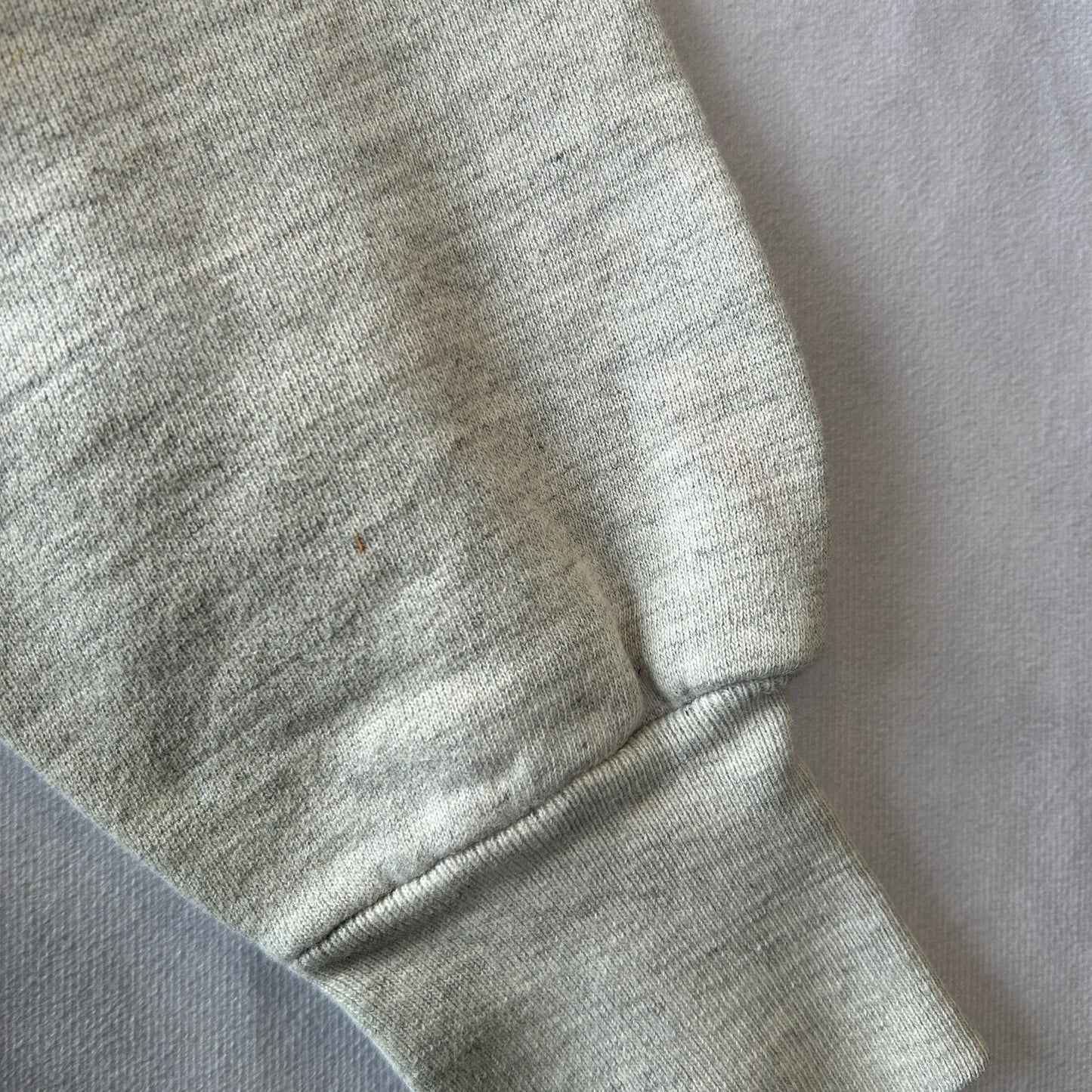 50's Huskee Mills 前V 染み込みプリントスウェット グレー(M)/A1786S-SO